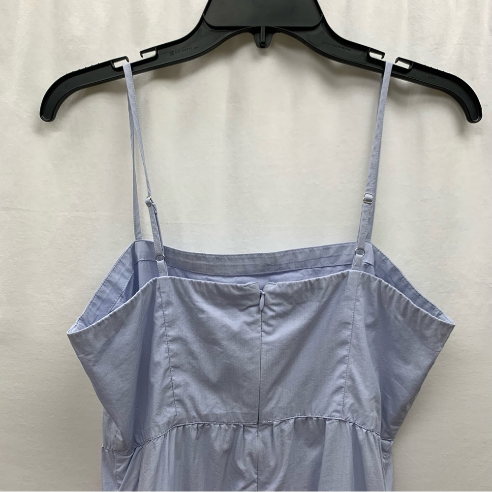 Gap tiered midi dress size 4 cotton blue Summer beach vacation fit and flare - Picture 7 of 14